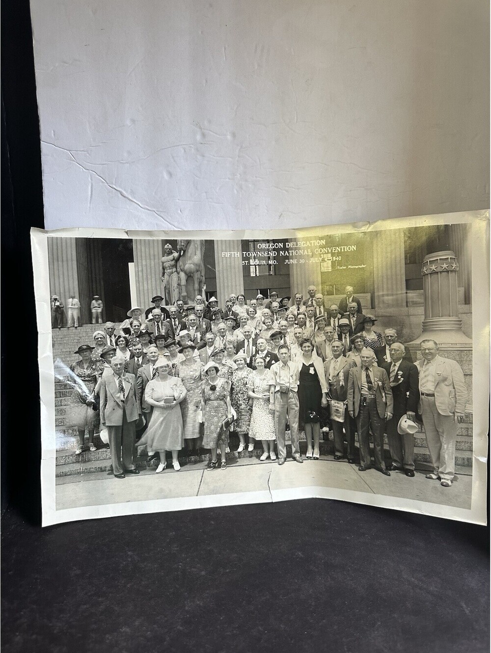 1940 Oregon Delegation Townsend National Convention St Louis Photo 18x12
